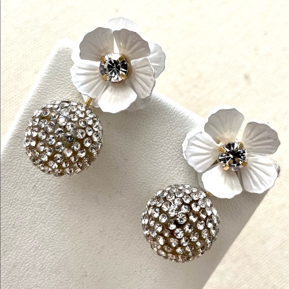 J. Crew Tropical Pave Drop Earrings - Picture 3 of 7